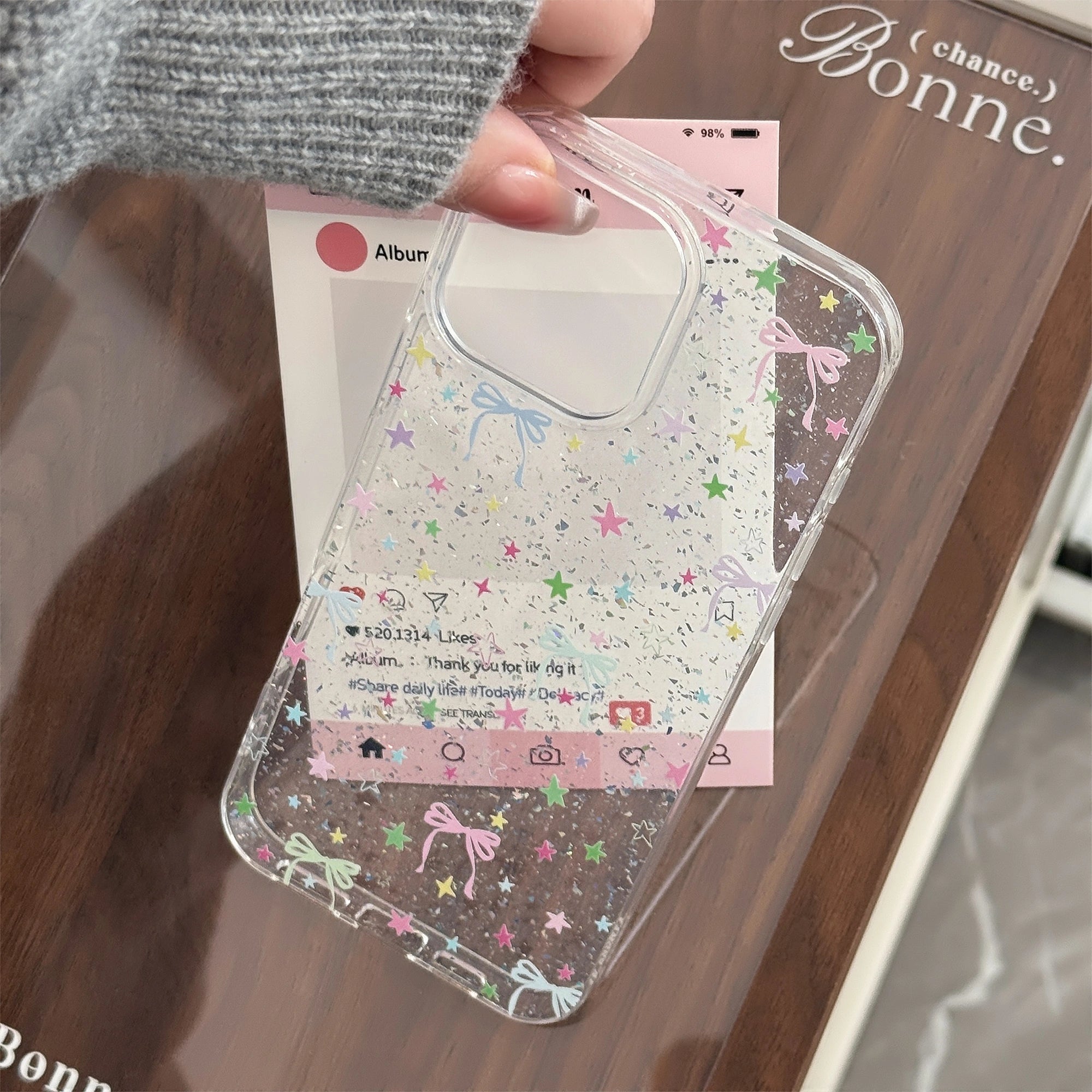 Colorful Stars & Knots - iPhone Case